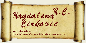 Magdalena Ćirković vizit kartica
